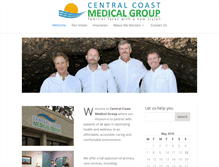 Tablet Screenshot of centralcoastmedicalgroup.com